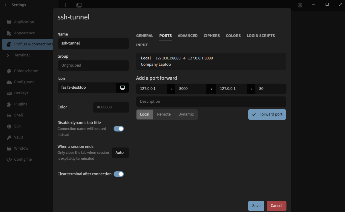 内网穿透/反向代理-Company Laptop